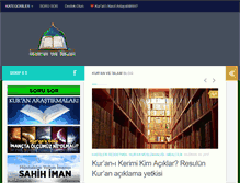 Tablet Screenshot of kuranveislam.net